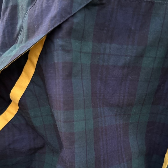 Vintage Chaps Navy and Green Plaid Windbreaker EUC - Picture 5 of 10